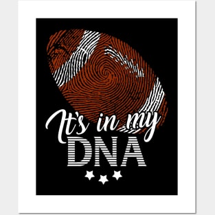 American Football, it's in my DNA - Fingerpringt gift Posters and Art